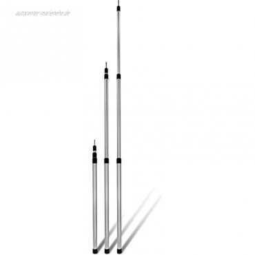normani Outdoor Sports 2.Stück Aluminium Teleskop Aufstell-Stangen Stützestange Doppelpack stufenlos verstellbar von 76-180 cm oder 94-240 cm oder 116-300 cm