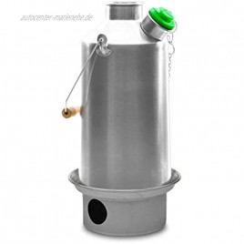 Kelly Kettle Camp Stove Stainless Steel Boils Water Within Minutes Uses Natural Fuel and Enables You to Rehydrate Food or Cook a Meal Large Base Camp
