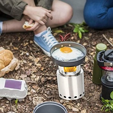 Nrkin Camping Kocher Tragbar Campingkocher Holzvergaser Kocher Outdoor Ofen Holzofen Camping aus Edelstahl für Picknick Wandern Camping