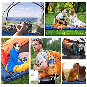 CareHabi Isomatte Outdoor,Ultralight Isomatte,Camping Matratze,Einzelne Schlafmatte （Blau）- ideal für Camping Trekking,Strand