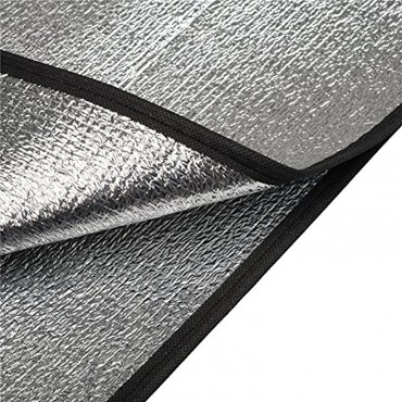 NSXIN Isomatte Alumatte Thermomatte 2x2M Isoliermatte Aluminium Camping Outdoor leicht wasserdichte Schlafenden Matratze Matte Pad Aluminium Folie