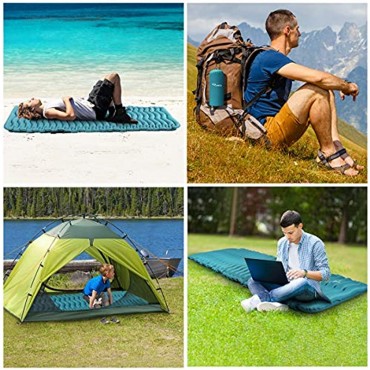 Ryaco Isomatte Aufblasbare Luftmatte Ultraleicht Kleines Packmaß Camping Matratze mit Airbag Schlafmatte Luftbett für Outdoor Reise Strand wandern Trekking und Backpacking