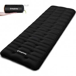 KingCamp 10cm dick Super Komfort Luftmatratze Isomatte Schlafmatte Aufblasbare Feuchtigkeitsfes für Camping Outdoor Reisen 190 x 63 x 10 cm