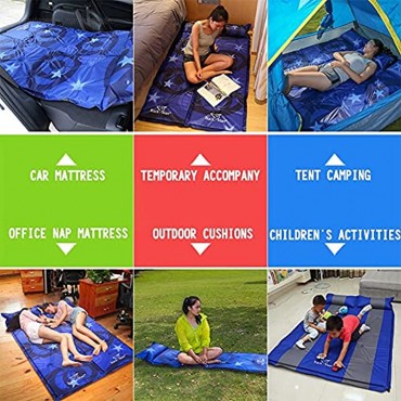 KJGHJ 2 Farben Camping Matte Selbstaufblasbare Matratzen Camp Aufblasbare Matratze Outdoor Camping Matte Zeltmatte Farbe: 01 Größe: ein Sitz