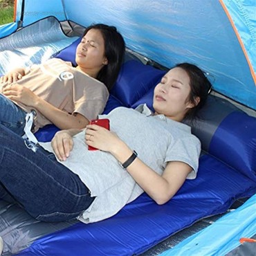 KUYUC Isomatte Camping Luftmatratze Selbstaufblasbare mit Kissen Ultraleichte wasserdichte Camping Matratze Schlafmatte für Outdoor Backpacking Wandern Color : Blue