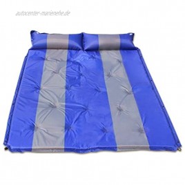 KUYUC Isomatte Camping Luftmatratze Selbstaufblasbare mit Kissen Ultraleichte wasserdichte Camping Matratze Schlafmatte für Outdoor Backpacking Wandern Color : Blue
