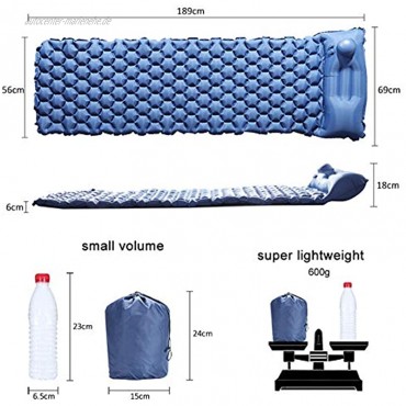 Aufblasbare Luftmatratze Schlafmatte，Ultraleichte Luftmatratze Schlafmatte，Drücken Sie auf das Luftkissen das tragbare und langlebige Luftkissen