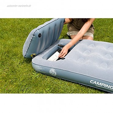 Campingaz Smart Quickbed Luftmatratze für Einzelbett beflockt mit Kissen und Staufach Blau 188 x 74 cm
