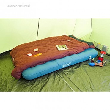 Coleman Extra Einzelbett Doppelbett Campingbett Beflocktes Einzel- Doppel-Luftbett aufblasbare Luftmatratze stabiles und langlebiges Komfortbett für den Innen und Außenbereich