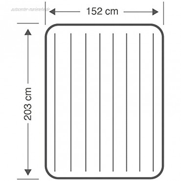 Intex–Luftbett Dura-Beam Standard-Ruhekissen mittlere Höhe 203 x 152 x 30 cm bunt