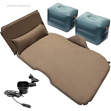 MCYAW Auto Reisebett Luftmatratze Aufblasbare Bett Automobil Hinterer Zeile Camping Schlaflohn-Floatation Sofa SUV Automatisches Airmating-Pad Color Name : Beige