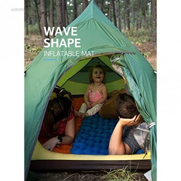 Picknick aufblasbare Kissen 120 * 200 * 6.5cm bewegliches Zelt Doppel Folding weicher Schlafsack und Luftsack geeignet for Outdoor-Camping Rasen Garten Size : Orange