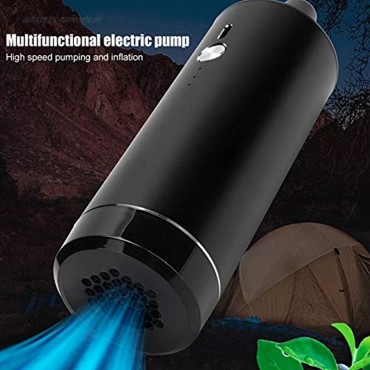 Alvinlite USB wiederaufladbare Luftpumpe Drahtlose elektrische Luftpumpe für den Außenbereich Tragbarer Inflator Schwimmring Aufblasbare Pumpe