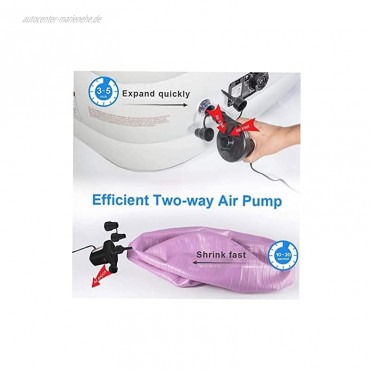 Berrywho Elektrische Luftpumpe Schnell Fill Aufblasbare Pumpe Mit 3 Düsen Für Luftmatratzen Boote Schwimmen Ring Schwarz Style2
