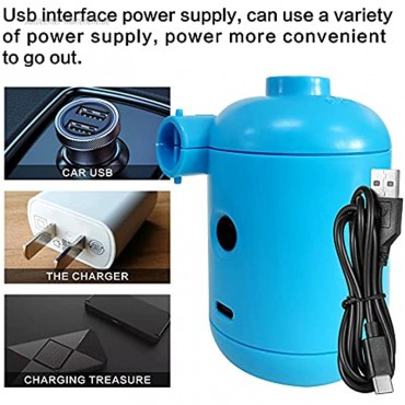 Elektrische Luftpumpe mit 3 Luftdüse 2 in 1 Inflate und Deflate USB Electric Air Mattress Pump Rechargeable für Aufblasbare Matratze Sofa Luftmatratze Pool Schwimmring