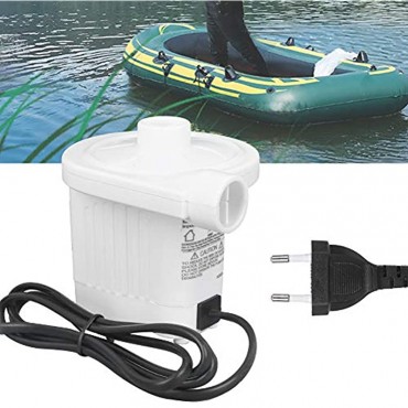 Wosune Luftpumpe Luftmatratzenpumpe Elektroboot-Inflator Luftmatratzenpumpe Tragbares Bett Inflator Luftfüllkompressor für Schlauchboote Elektrische Luftpumpe