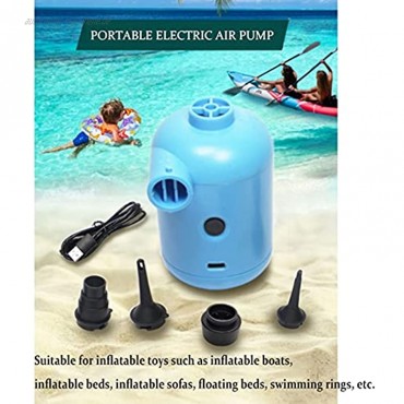 Yokbeer Elektrische Luftpumpe Tragbar USB Elektrische Pumpe Multifunktion 2 In 1 Inflate und Deflate Elektrische Pump Geeignet für Schlauchboote Aufblasbare Betten Aufblasbare Sofas