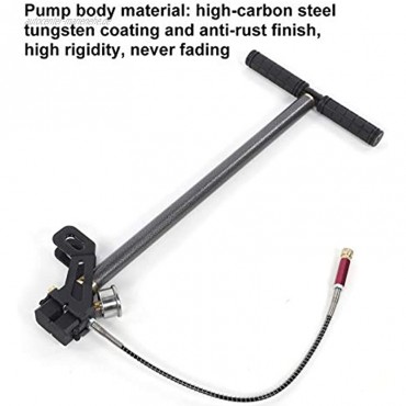 0-6000 psi Druckluft-Pumpe Hochdruckhandpumpe Wolframstahl-Handluftpumpe 3-Stufe Handpumpe für PCP-Luftpistole Gewehrmessgerät Werkzeug-Reifen-Ball