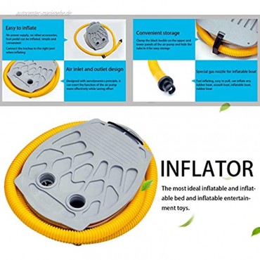 CeFoney Tragbare Fuß-Luftpumpe Inflator Ballon Schwimmring aufblasbar 3L einstufige Fußpumpe für aufblasbare Boote Tragbare Inflator Unterstützung Aufpumpen und Ablassen