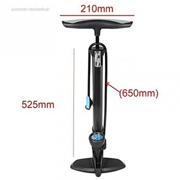 FGGTMO Fahrrad-Pumpe Mini Hochdruck-Luftpumpe mit Stabilisierende Fußraste und Druckmesser for Straße Berg Touring Color : Red