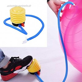 Mehrzweck Fuß Luftpumpe für Gymnastikball Luftballon Schwimmring Fußpumpe mit Luftschlauch