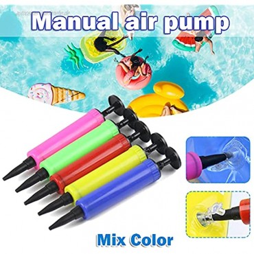 Meiyan Manuelle Luftpumpe Mini-Handpumpe für Ballon aufblasbares Bett Boot Matratze Schwimmring 16,5 x 2,4 cm zufällige Farbe