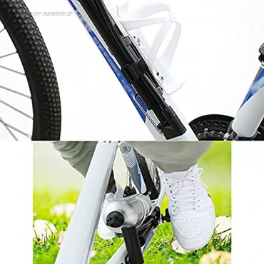Praktisch Fußbodenpumpen Tragbare Fahrradbodenpumpe Mountainbikepumpe tragbare Mini Kleine Universal-Luftpumpe Klein- und Licht- Schnellrelease-Design 120psi Farbe: Schwarz Größe: 120psi
