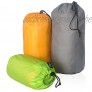 Frelaxy Stuff Sack Set 3er Pack 3L & 5L & 9L Ultraleichte Ditty Taschen mit Staubklappe für Reisen Wandern Rucksackreisen