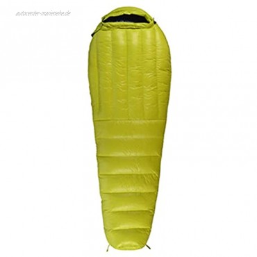 Kaijia Outdoor Mumienschlafsack mit Kompressionssack wasserdicht leicht Doppelschienen-Reißverschluss Kordelzug Hut 9 Stärken