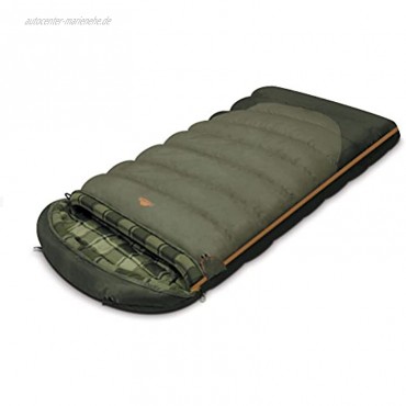 Alexika Canada Plus Schlafsack – warm bequem rechteckig ganzjährig Deckenschlafsack für Erwachsene und Familien Outdoor Camping im niedrigen Temperaturen bis zu -6 C mit Kompressionsack 230x100 cm