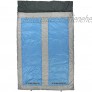 Fridani 2 Mann Schlafsack QB 225x140cm XXL Deckenschlafsack Blau -22°C warm wasserabweisend waschbar