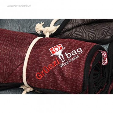 Grüezi-Bag WellhealthBlanket Wool Home Schlafsack für Zuhause für Körpergröße bis 200 cm 200x150 cm weiche Mikrofaser waschbar Rusty