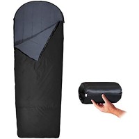 Litume -2C 4,6C Leichter Ultra Comfort Velours Fleece Schlafsack wasserabweisender Schlafsack für warmes und kaltes Wetter Nahtlose Campingbeutel für Wanderrucksäcke