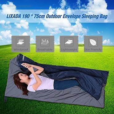 Lixada Schlafsack Ultraleicht Sleeping Bag 190 * 75cm für Camping Reisen Wandern Multifunktion