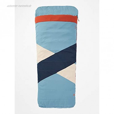 Marmot Unisex– Erwachsene Idlewild 30 Long Deckenschlafsack warmer XL Synthetik-Schlafsack ideal zum Camping mit dem Auto 198 cm lang Cascade Blue Picante