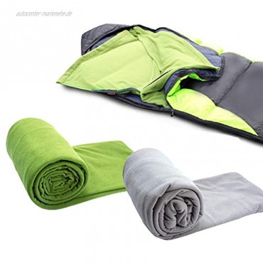 KUNANG Fleece-Schlafsack Outdoor-Fleeceschlafsack Schlafsack Campingschlafsack Reiseschlafsack ultraleicht und kompakt ideal für Wandern Rucksackreisen und Camping.