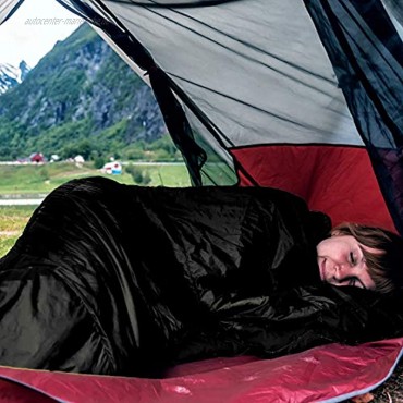 gipfelsport Mumienschlafsack Outdoor Schlafsack für Erwachsene und Kinder | Mini Sleeping Bag für Winter Herbst und Frühling | kleines Packmaß klein warm