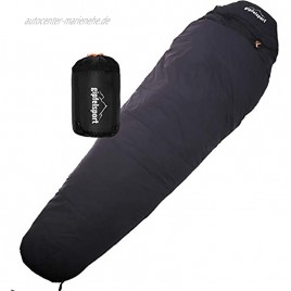 gipfelsport Mumienschlafsack Outdoor Schlafsack für Erwachsene und Kinder | Mini Sleeping Bag für Winter Herbst und Frühling | kleines Packmaß klein warm