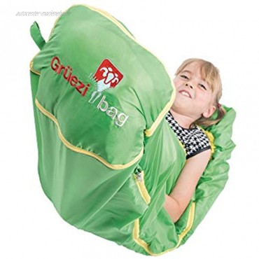 Grüezi-Bag Kids Grow Colorful Mitwachsender Kinder Schlafsack Körpergröße 100-150 cm Mumienschlafsack 1000g Ø21 x 15 cm raschelfrei