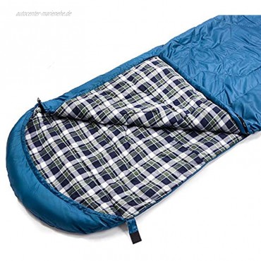 meteor Mummy Baumwolle Schlafsack Ideal für Kinder und Erwachsene Camping Travel Wandern Trekking Hotel Leichter Cotton Schlafsack kompakter Komfortabel mit Kompressionssack