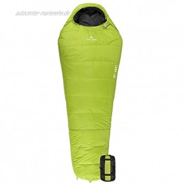 TETON Sports Leef Leichter Mumienschlafsack ideal zum Wandern Rucksackreisen und Campen inklusive Kompressionssack