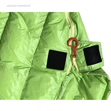 YLKCU Schlafsäcke Mumienschlafsack Aoutdoor Camping Ultraleichte Gänsedaunen 3-Jahreszeiten-Daunenschlafsack Outdoor Lazy Bag 200 * 86cm schwarz grün.