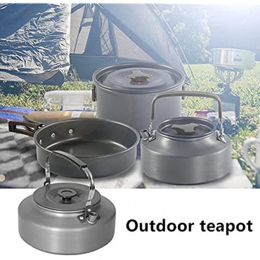 Außen Kessel Kaffeekanne Außen Teekanne 1,6 L Aluminiumlegierung Beweglicher Gekochte Kessel Für Camping Picknick