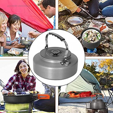 Außen Kessel Kaffeekanne Außen Teekanne 1,6 L Aluminiumlegierung Beweglicher Gekochte Kessel Für Camping Picknick
