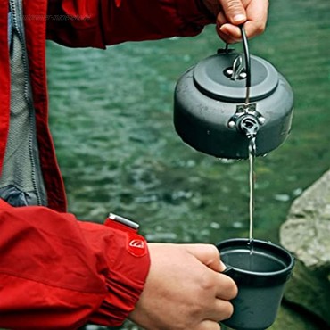 HYMD Camping wassertopf 1 stücke Outdoor Wasser Wasserkocher Teekanne Kaffeekanne 0,8 l 1.4l Aluminium für Picknick Camping Wanderreisen