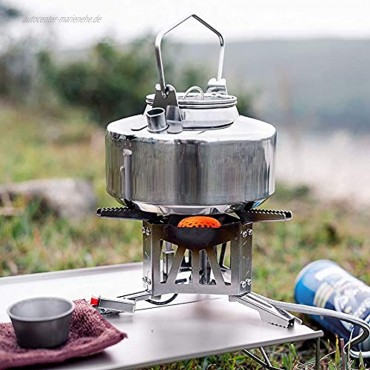 Viudecce 1 Liter Camp Wasser Kocher Perfekt zum Kochen Von Wasser für Tee Gefriergetrocknete Rucksack Mahl Zeiten für Camping und Reisen