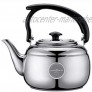 WZHZJ 1L Edelstahl Teekanne Küche Teekessel Metall Herd Teekanne Schwarz Weiß 2 Farben zur Auswahl Color : A