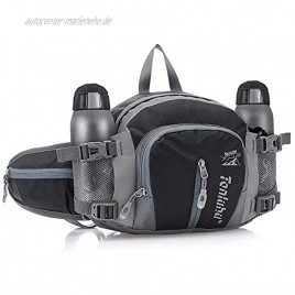BestFire Tragbare Gürteltasche zum Wandern wasserdicht Nylon Hüfttasche für Laufen Wandern multifunktional Wasserflaschenhalter Wandertasche für Reisen im Freien