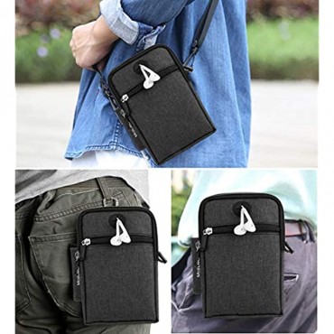 MojiDecor Hüfttasche Handytasche Bauchtasche Gürteltasche Taillepäckchen Handyhülle mit Gürtel Schlaufe für Smart Phones bis 6,3 inch iPhone 7s Plus iPhone 6 S6 Modell 1