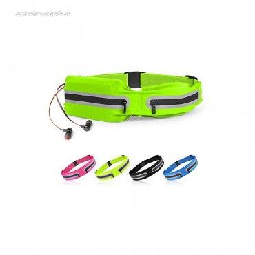 SPFASZEIV wasserdichte Laufgürtel für Handy Schlüssel Hüfttasche Verstellbar Hüfttasche,Lauftasche mit Kopfhöreröffnung für Jogging Fitness Gürtel